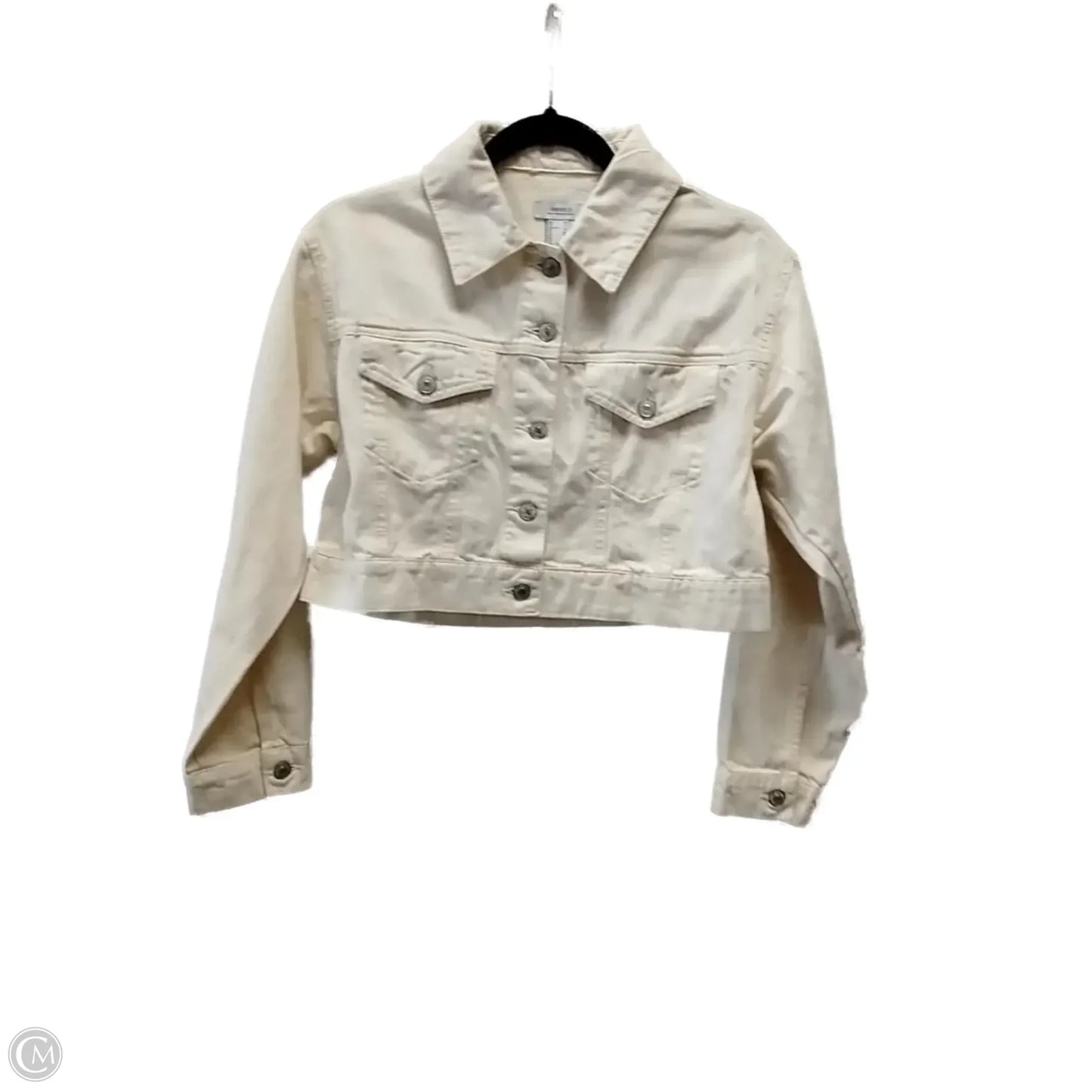 Jacket Denim By Forever 21 In Beige, Size: Xs
