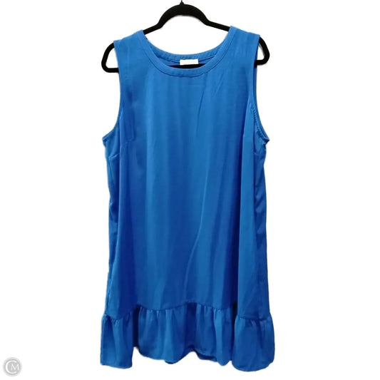 Dress Casual Short By Clothes Mentor In Blue, Size: Xl
