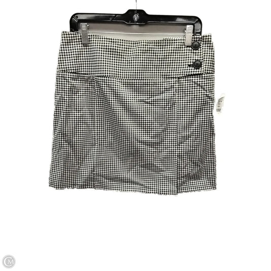 Skirt Mini & Short By New York And Co In Black & White, Size: 10