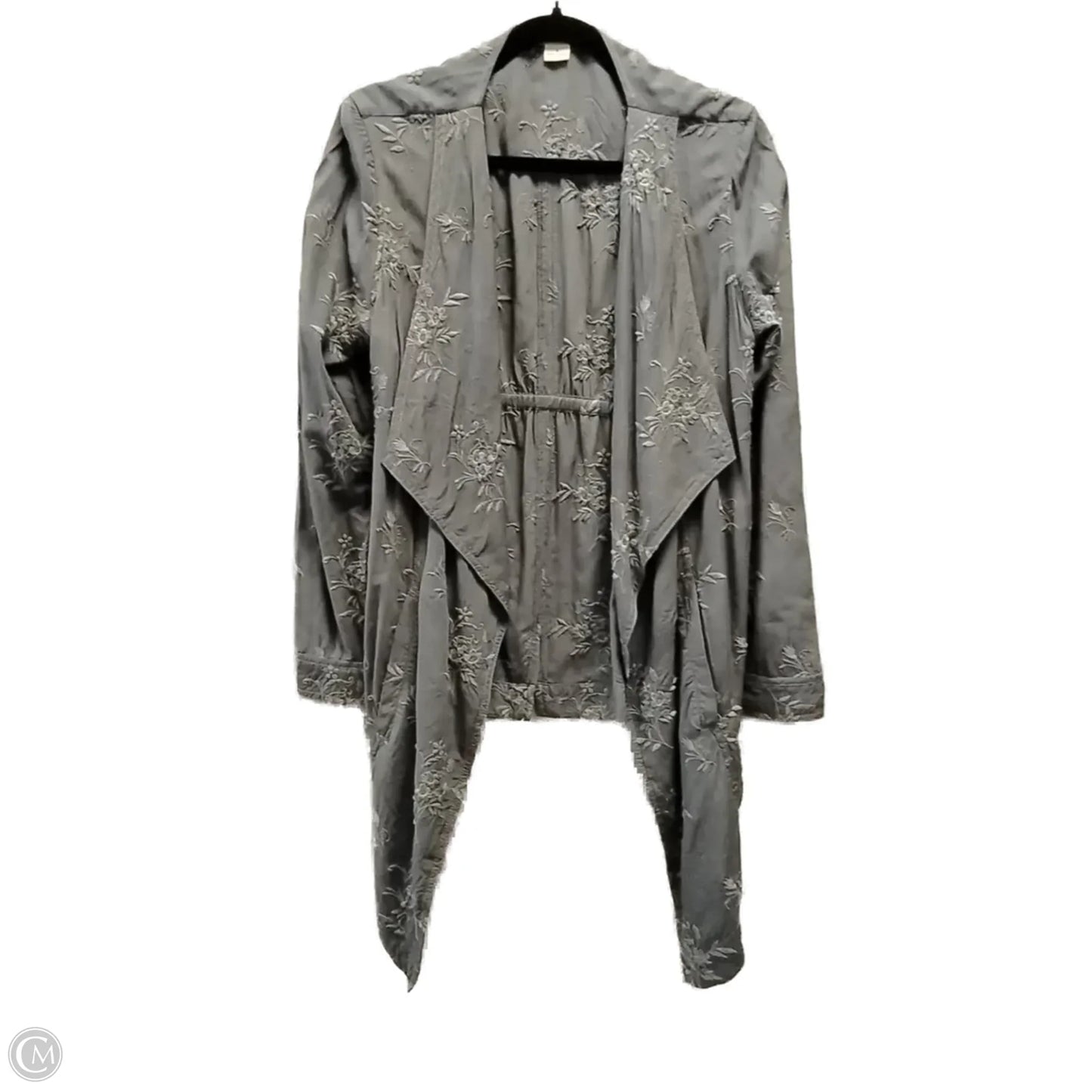 Jacket Shirt By Clothes Mentor In Grey, Size: S