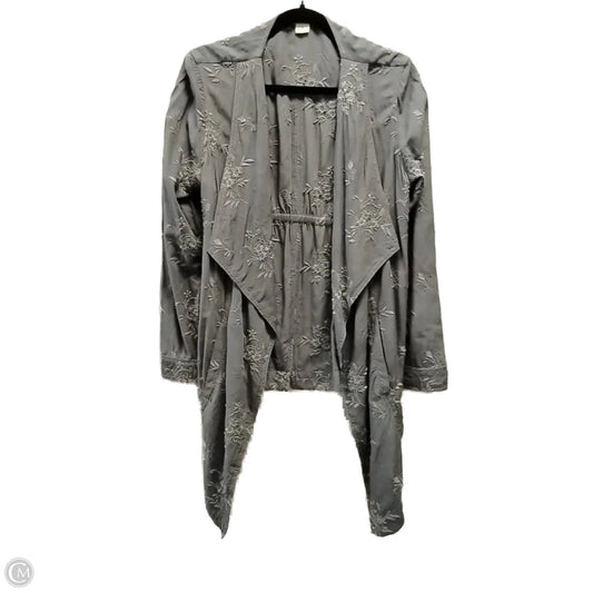 Jacket Shirt By Clothes Mentor In Grey, Size: S