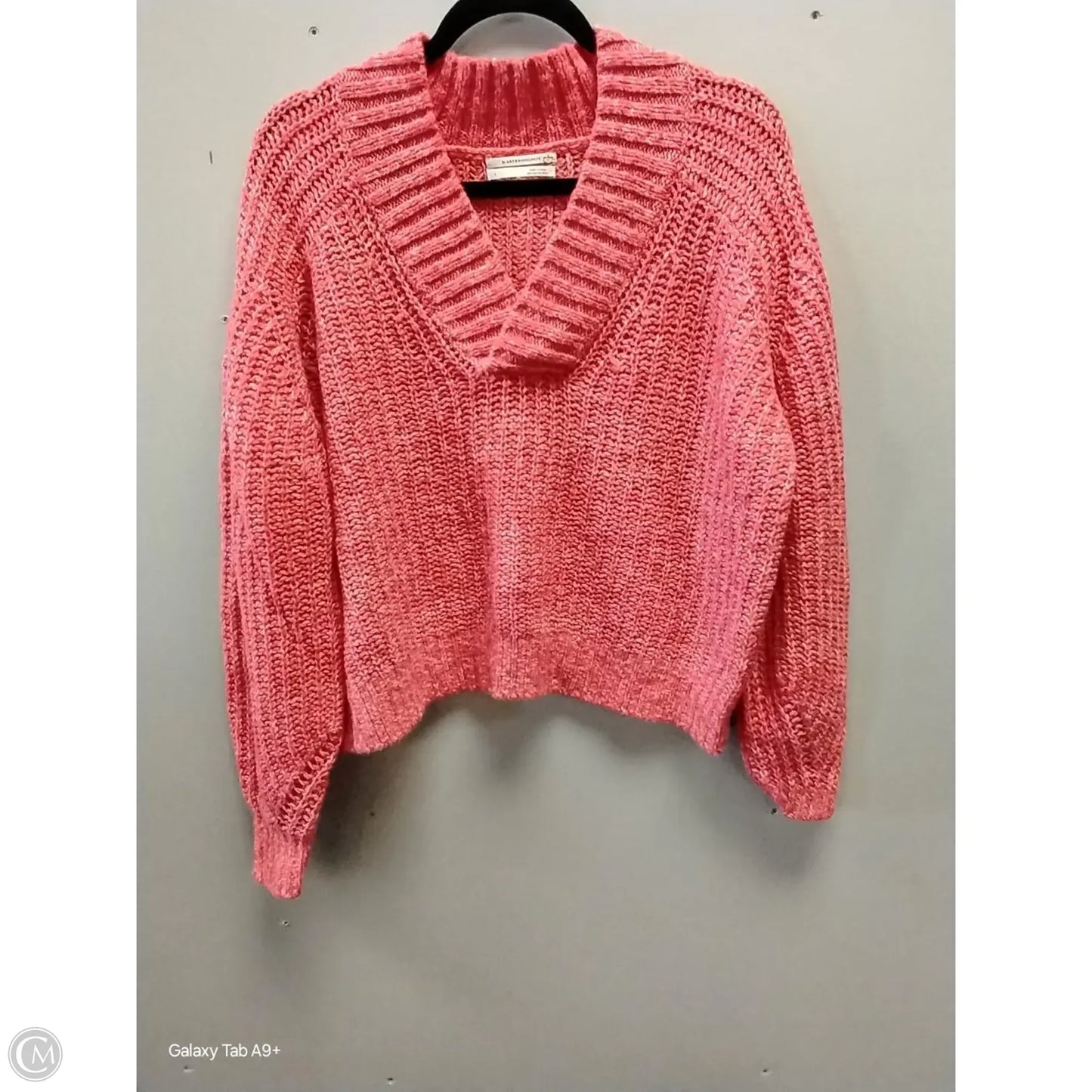 Sweater By Anthropologie In Orange, Size: L
