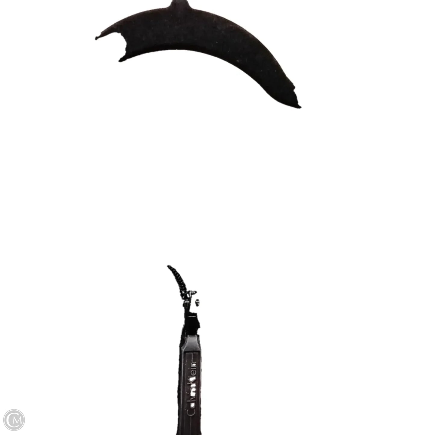 Sweatshirt Collar By Calvin Klein In Grey, Size: M