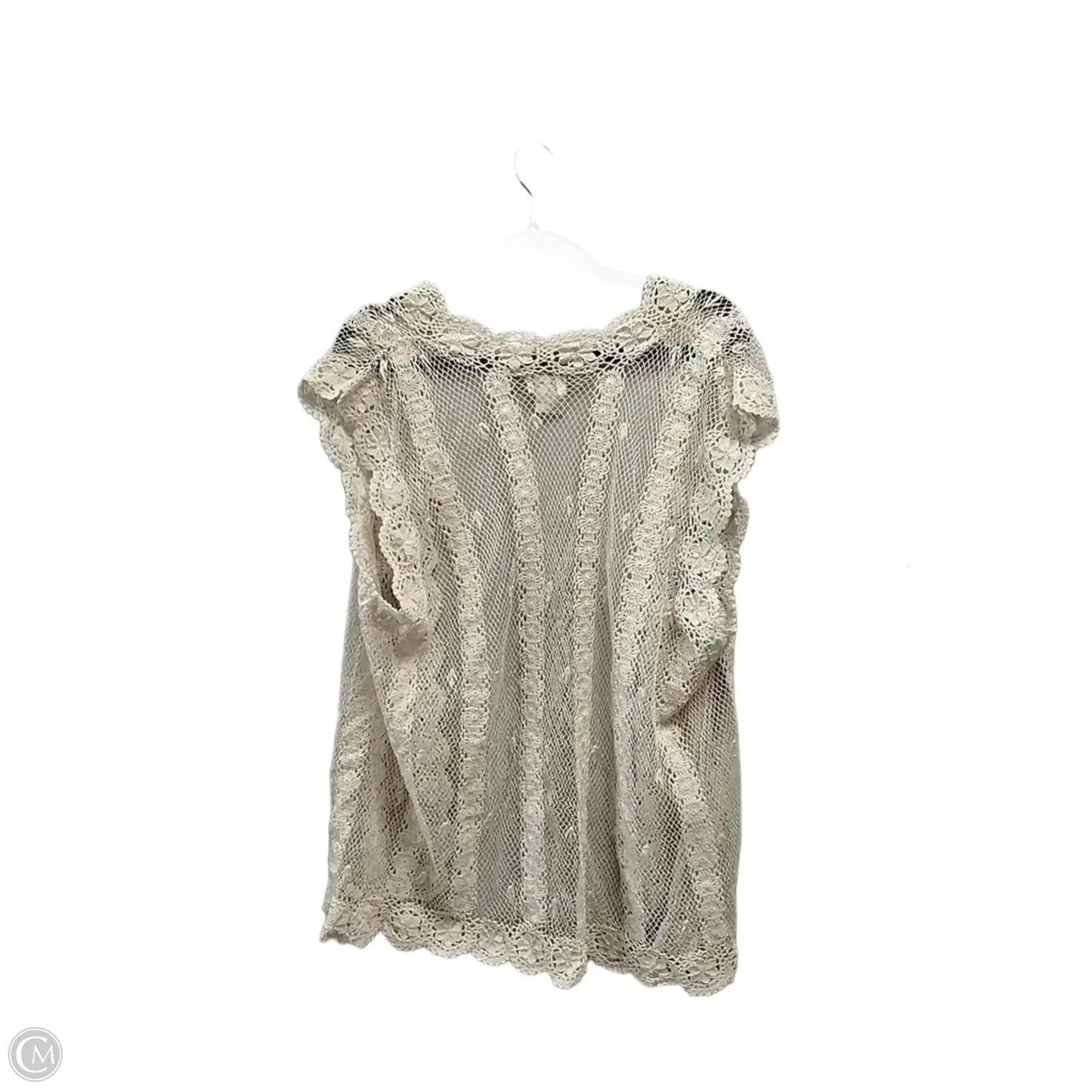 Vest Other By Clothes Mentor In Beige, Size: M
