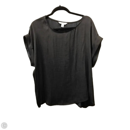 Blouse Short Sleeve By Nine West In Black, Size: Xl
