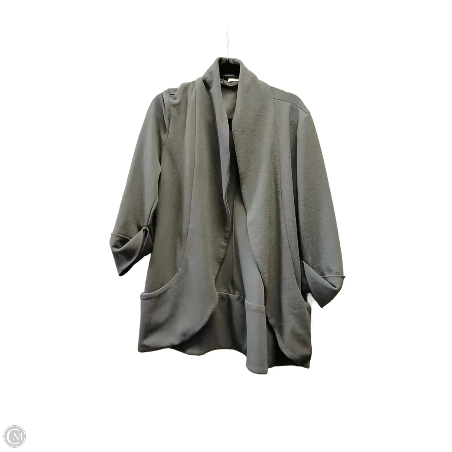 Blazer By Clothes Mentor In Grey, Size: Xxl