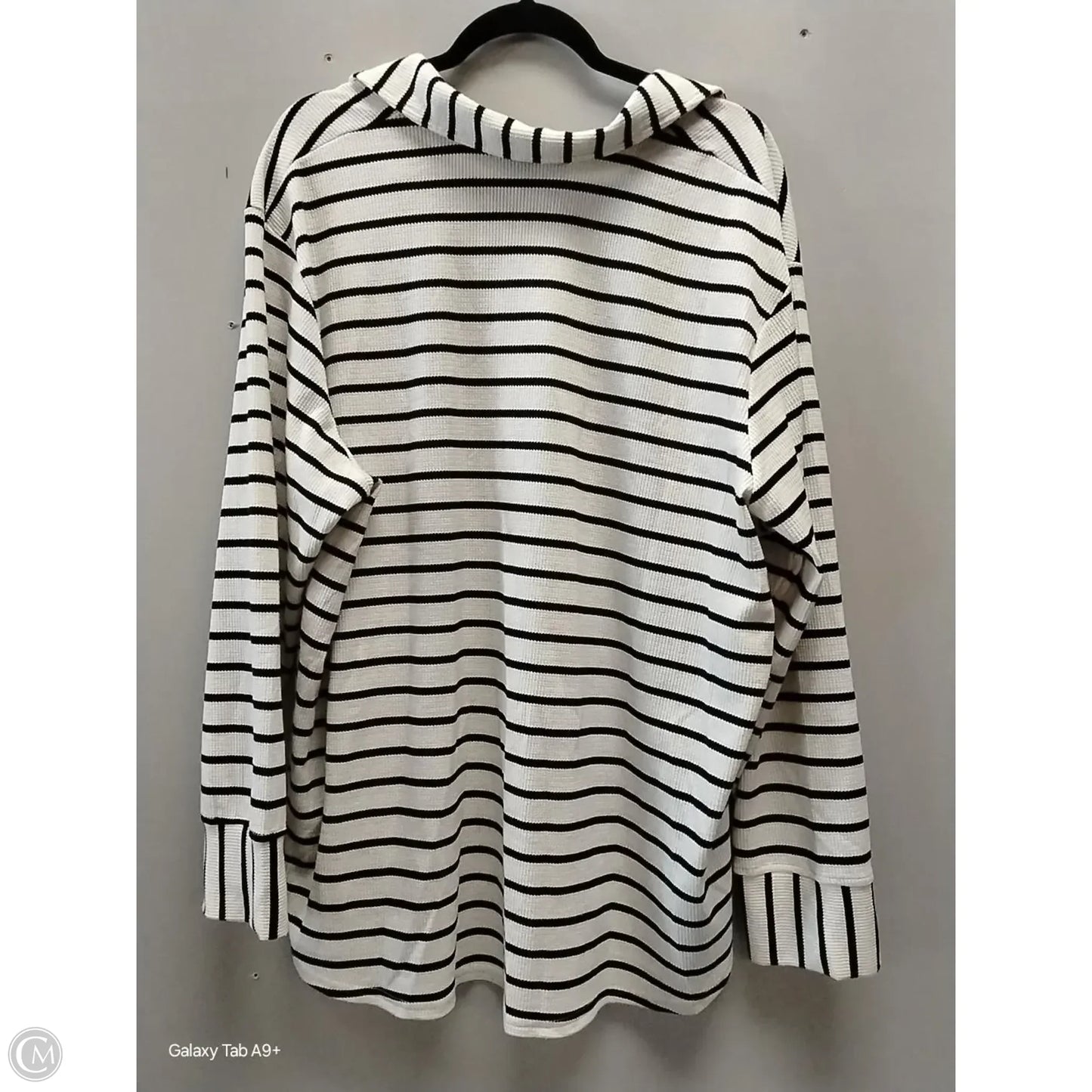Top Long Sleeve By Jane And Delancey In Striped Pattern, Size: 3x