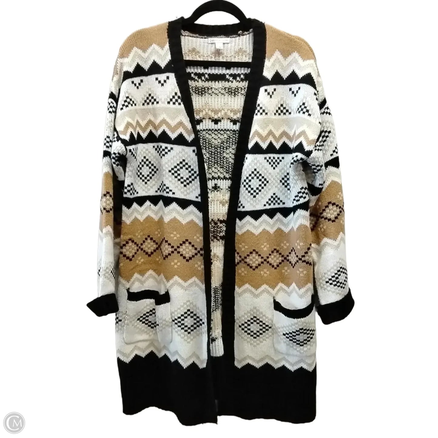 Sweater Cardigan By Cato In Multi-colored, Size: L