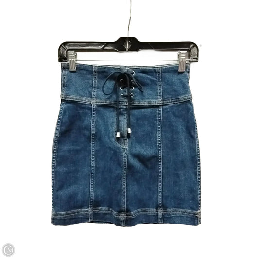 Skirt Mini & Short By Free People In Blue, Size: 2
