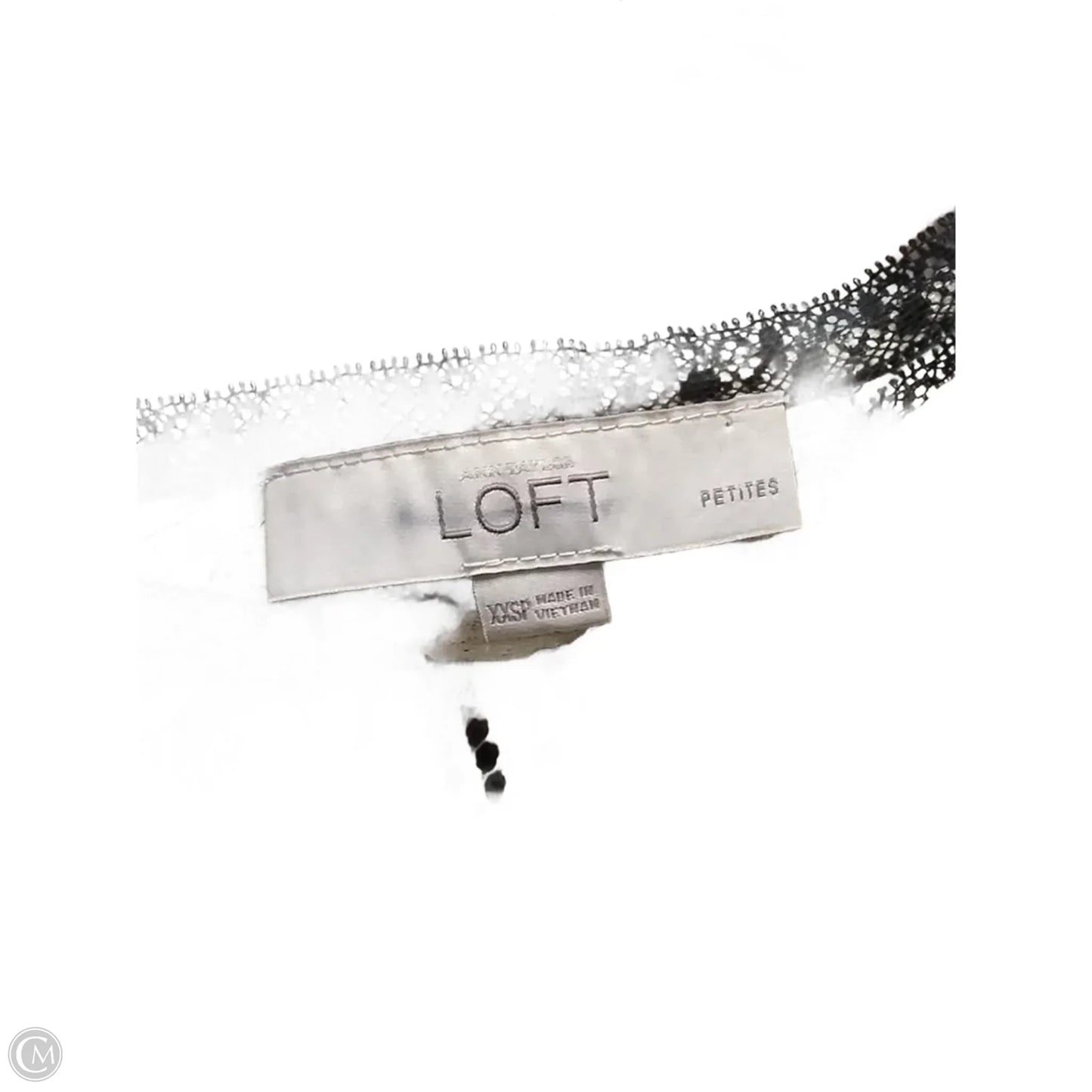 Blouse Long Sleeve By Loft In Cream, Size: Xs