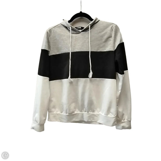 Sweatshirt Hoodie By Clothes Mentor In Striped Pattern, Size: L