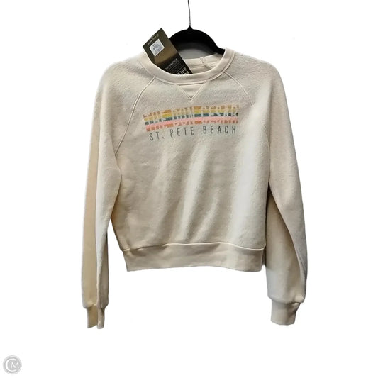 Sweatshirt Crewneck By Alternative In Peach, Size: S
