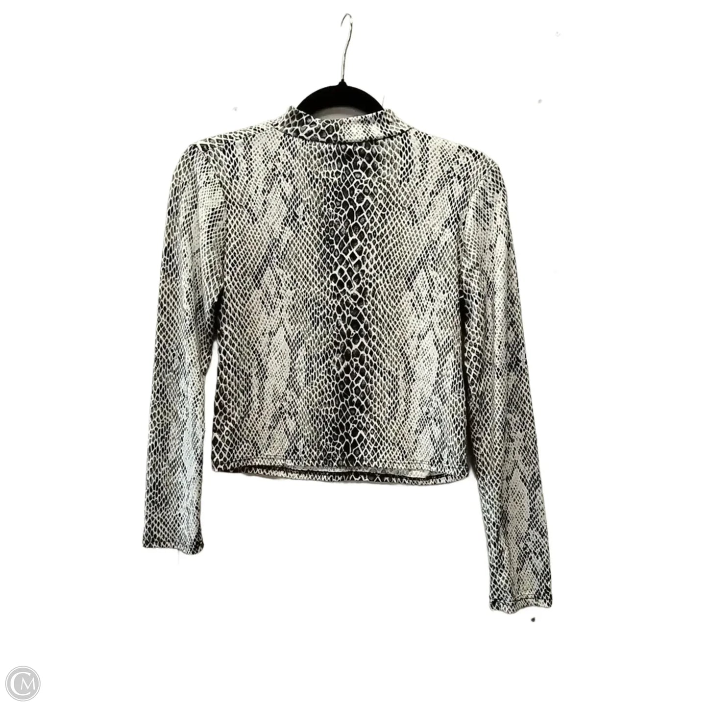 Top Long Sleeve Basic By Olivia Rae In Leopard Print, Size: S