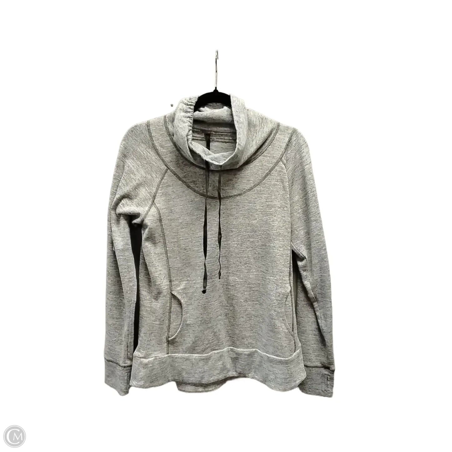 Sweatshirt Collar By Clothes Mentor In Grey, Size: L