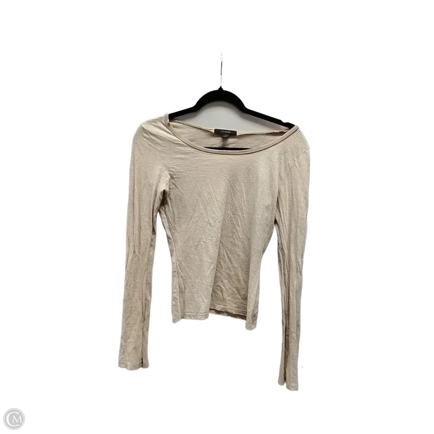 Top Long Sleeve By Express In Striped Pattern, Size: S