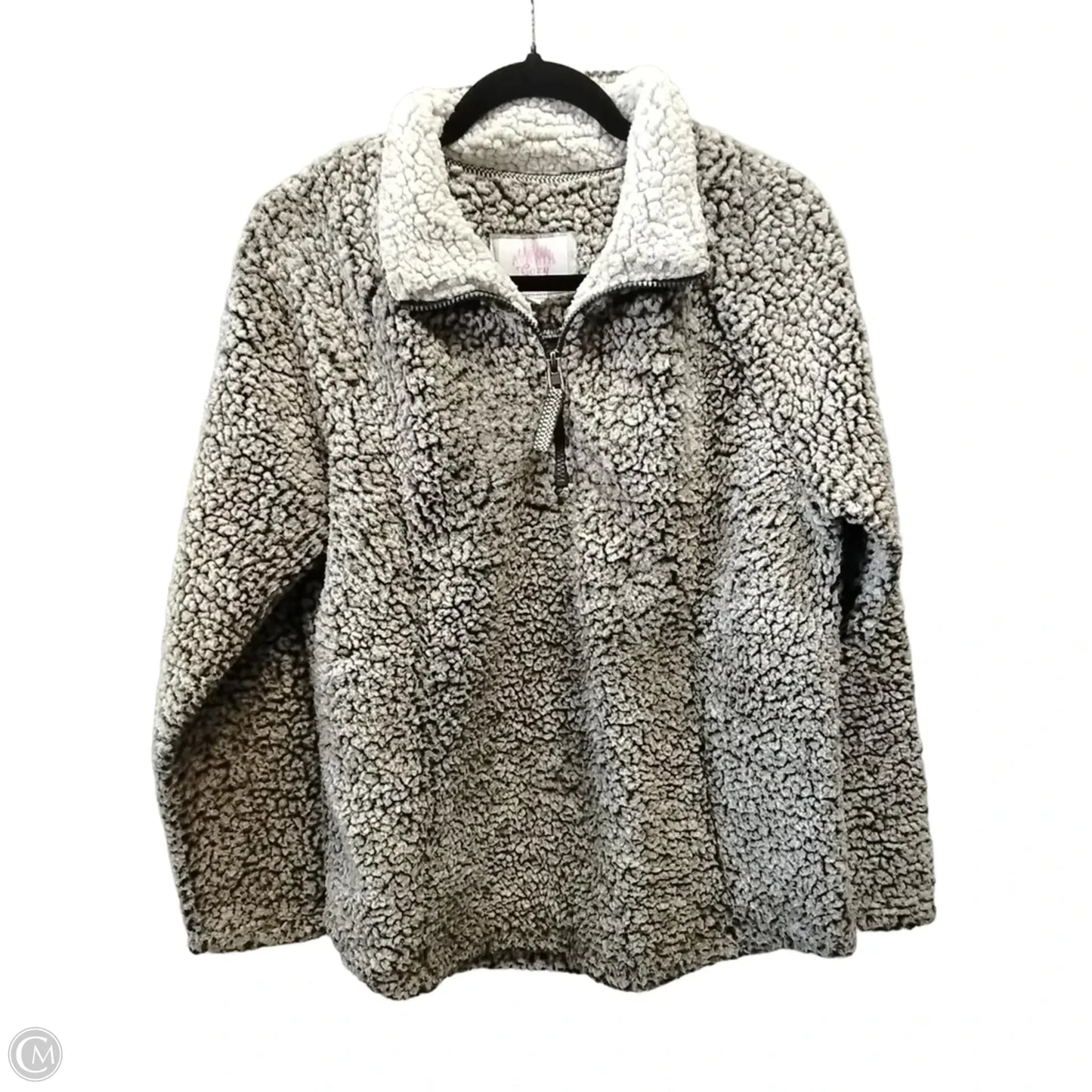 Sweatshirt Collar By Clothes Mentor In Brown, Size: L