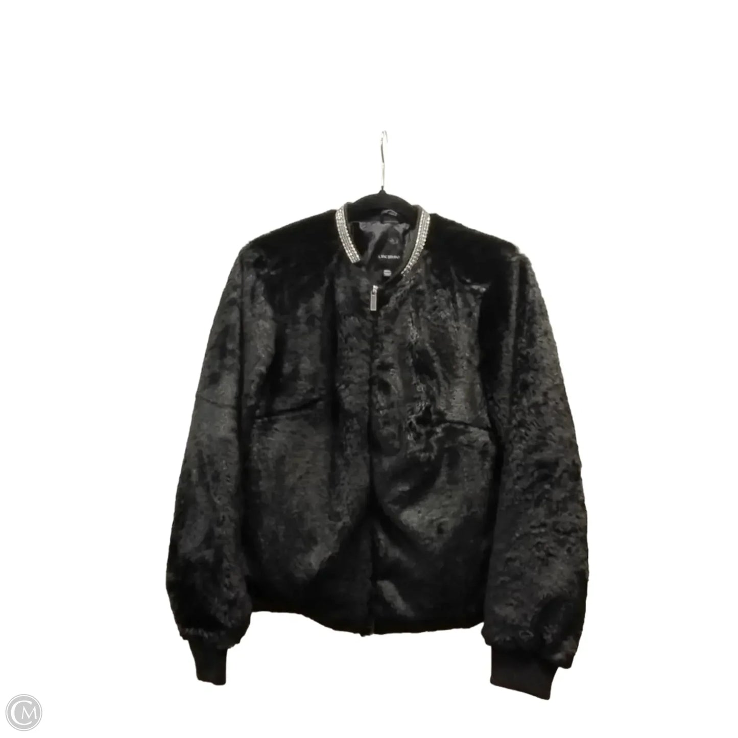 Jacket Faux Fur & Sherpa By Lane Bryant In Black, Size: L