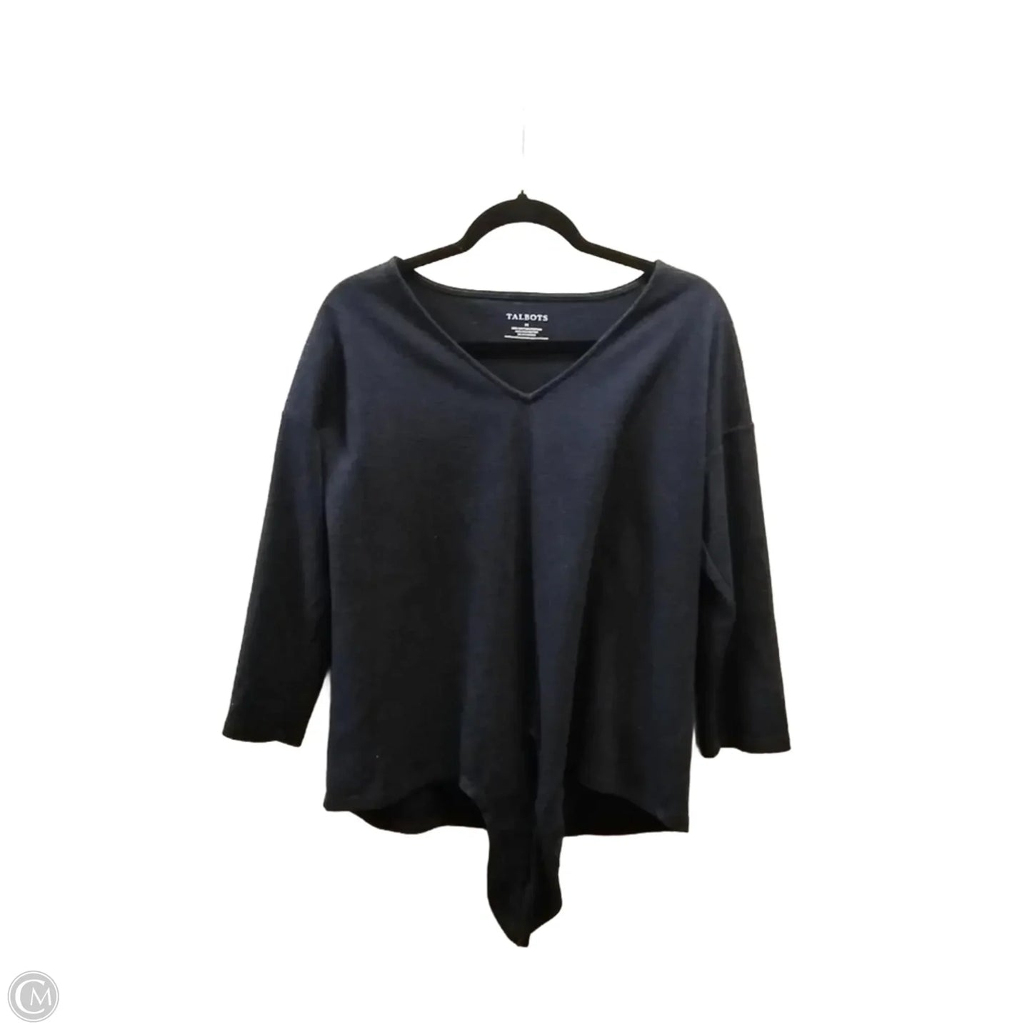 Top Long Sleeve By Talbots In Navy, Size: M