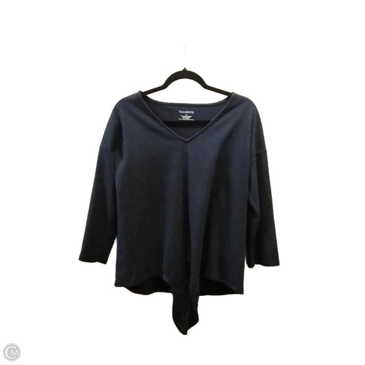 Top Long Sleeve By Talbots In Navy, Size: M