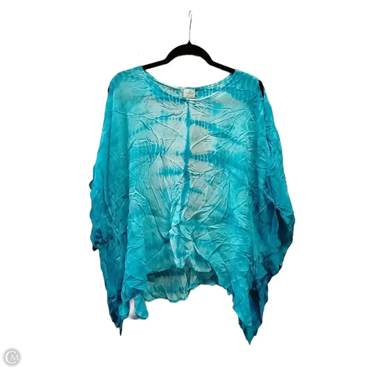 Blouse Short Sleeve By Chicos In Tie Dye Print, Size: Xl