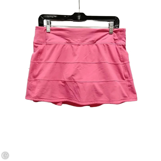 Athletic Skort By Lululemon In Pink, Size: 8