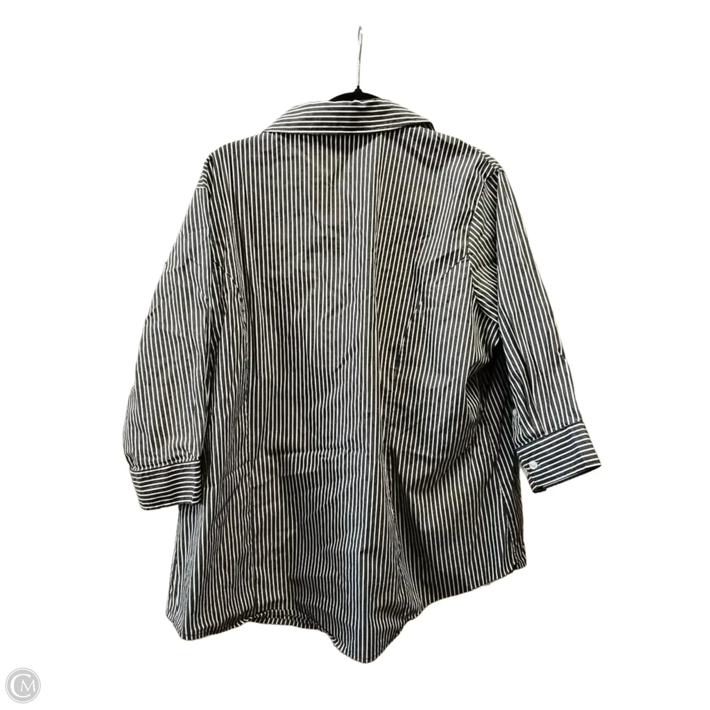Top Long Sleeve By Clothes Mentor In Striped Pattern, Size: 2x