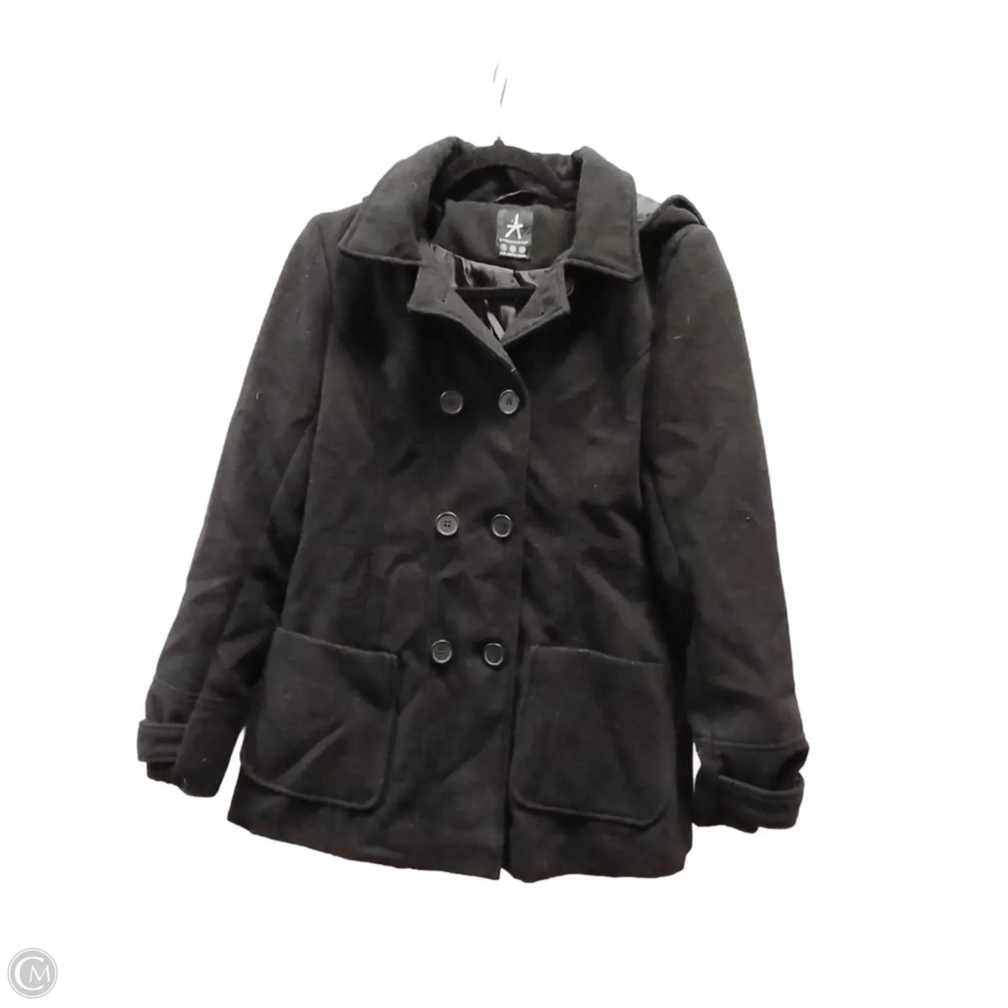 Coat Peacoat By Atmosphere In Black, Size: M