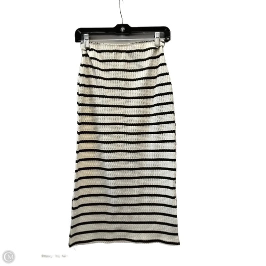 Skirt Midi By Clothes Mentor In Striped Pattern, Size: M