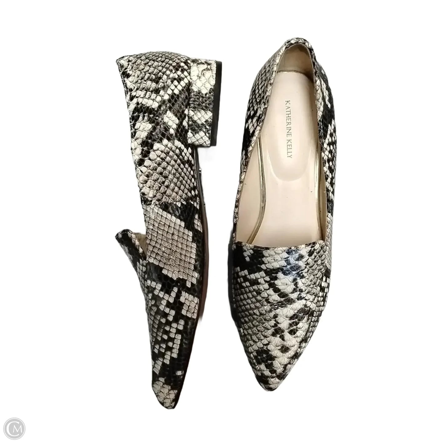Shoes Flats By Clothes Mentor In Snakeskin Print, Size: 10