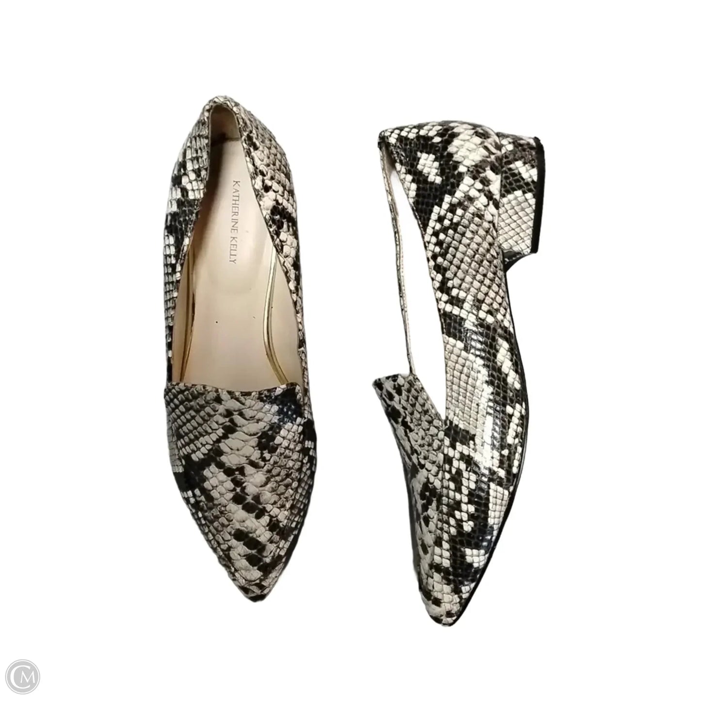 Shoes Flats By Clothes Mentor In Snakeskin Print, Size: 10