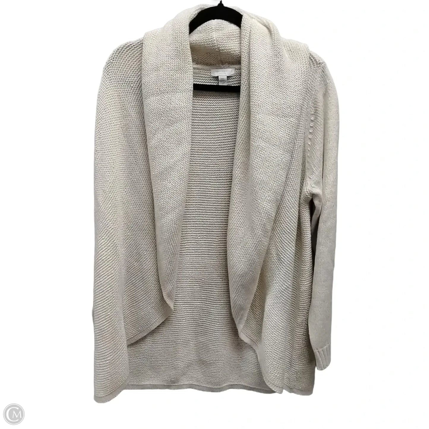 Sweater Cardigan By Charter Club In Beige, Size: Lp