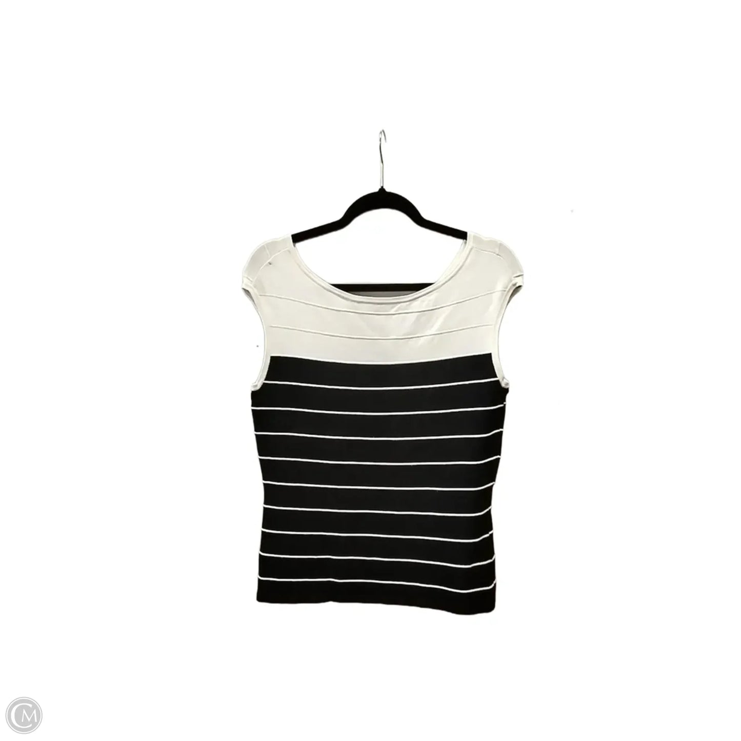 Sweater Short Sleeve By White House Black Market In Black & White, Size: M