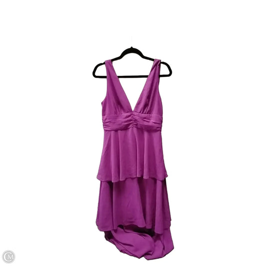 Dress Party Midi By Clothes Mentor In Purple, Size: M