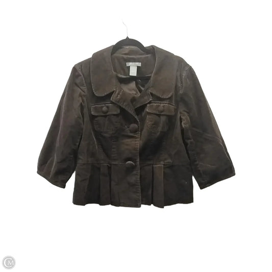 Jacket Other By Ann Taylor In Brown, Size: 12