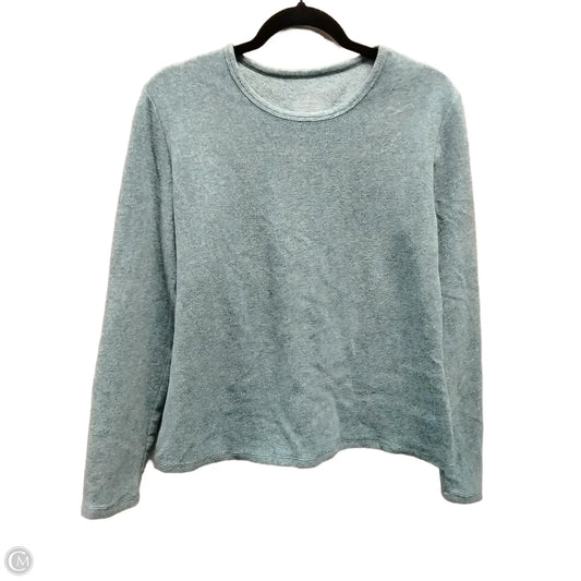 Sweatshirt Crewneck By Cuddl Duds In Blue, Size: L