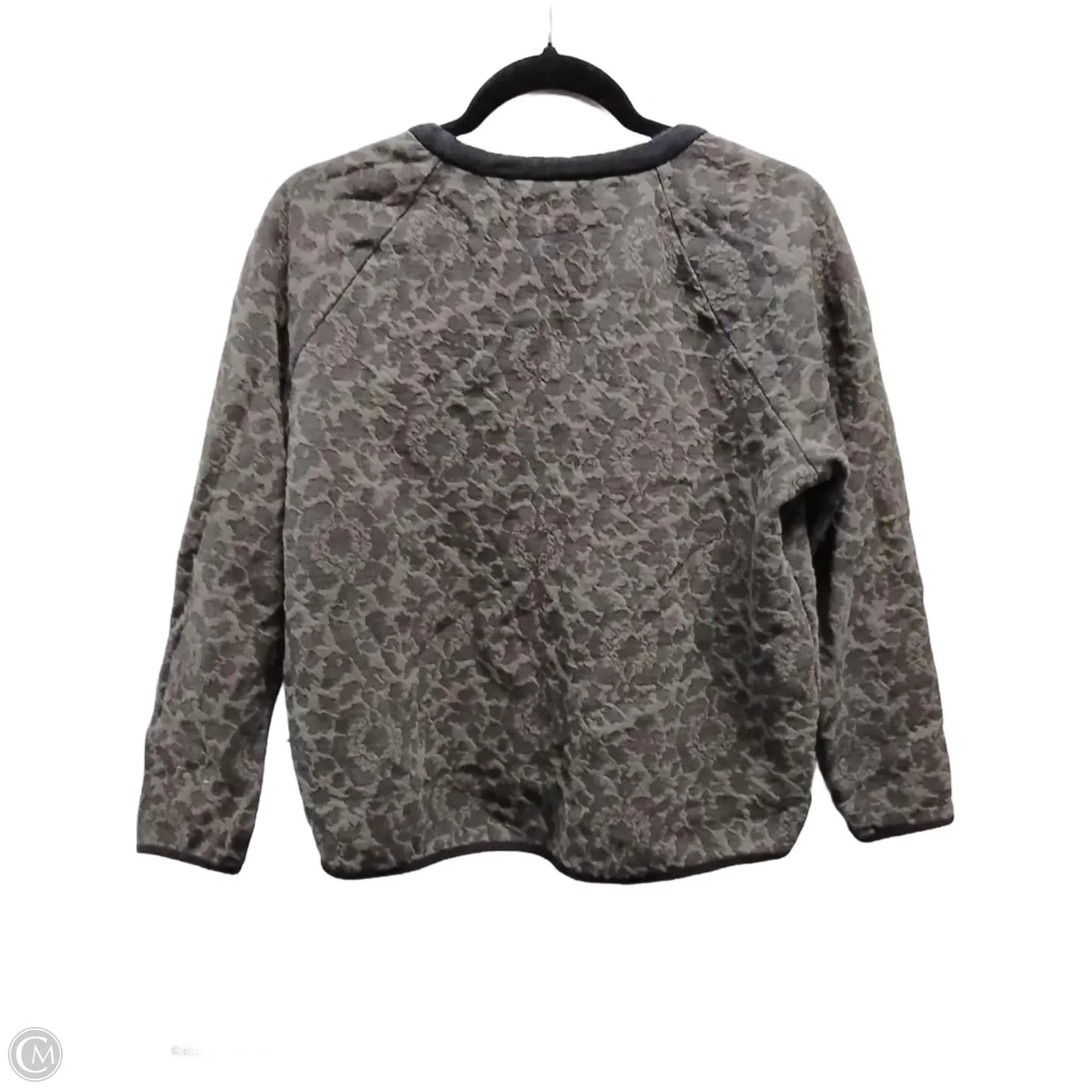 Sweatshirt Crewneck By Lou And Grey In Leopard Print, Size: M