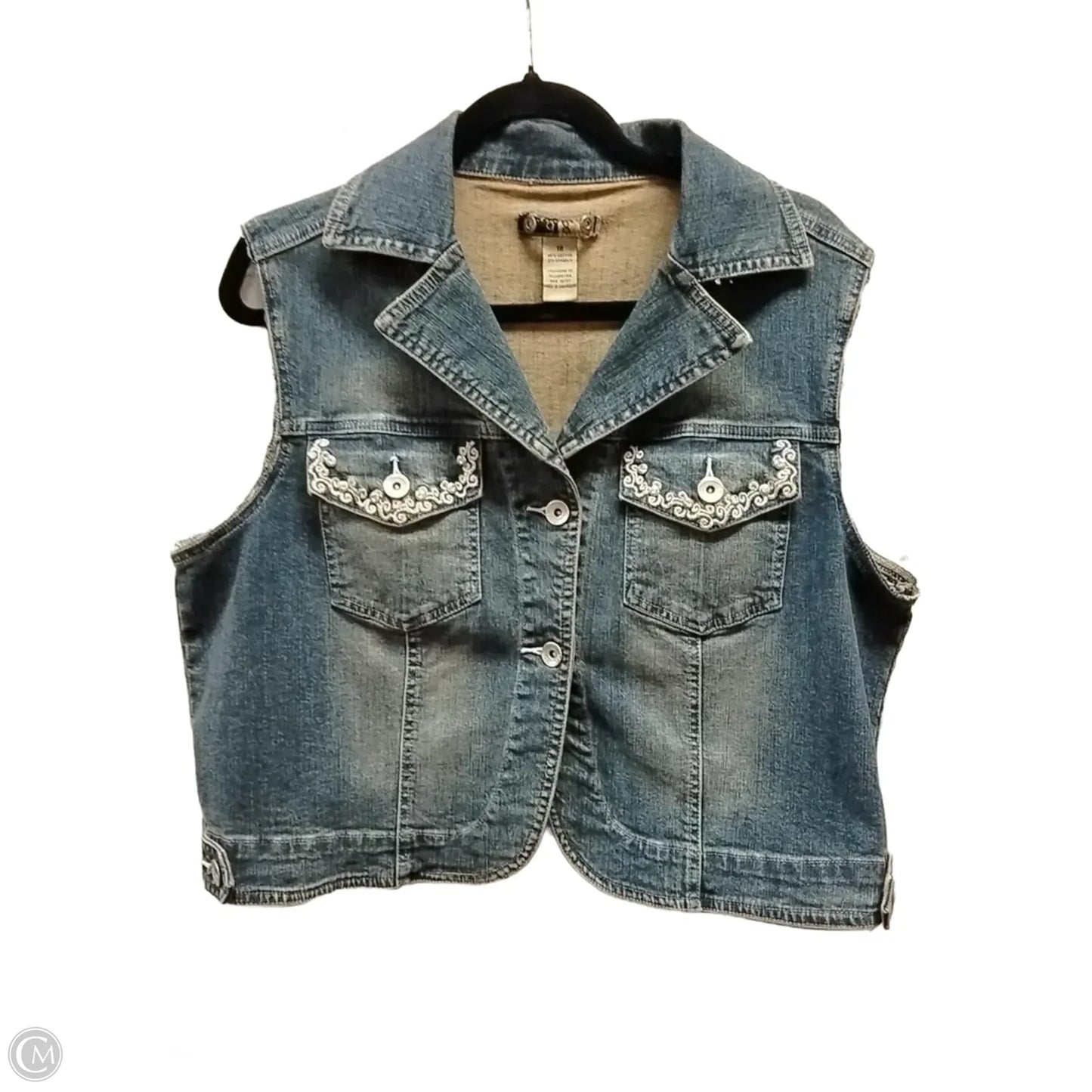 Vest Other By Clothes Mentor In Blue, Size: 18