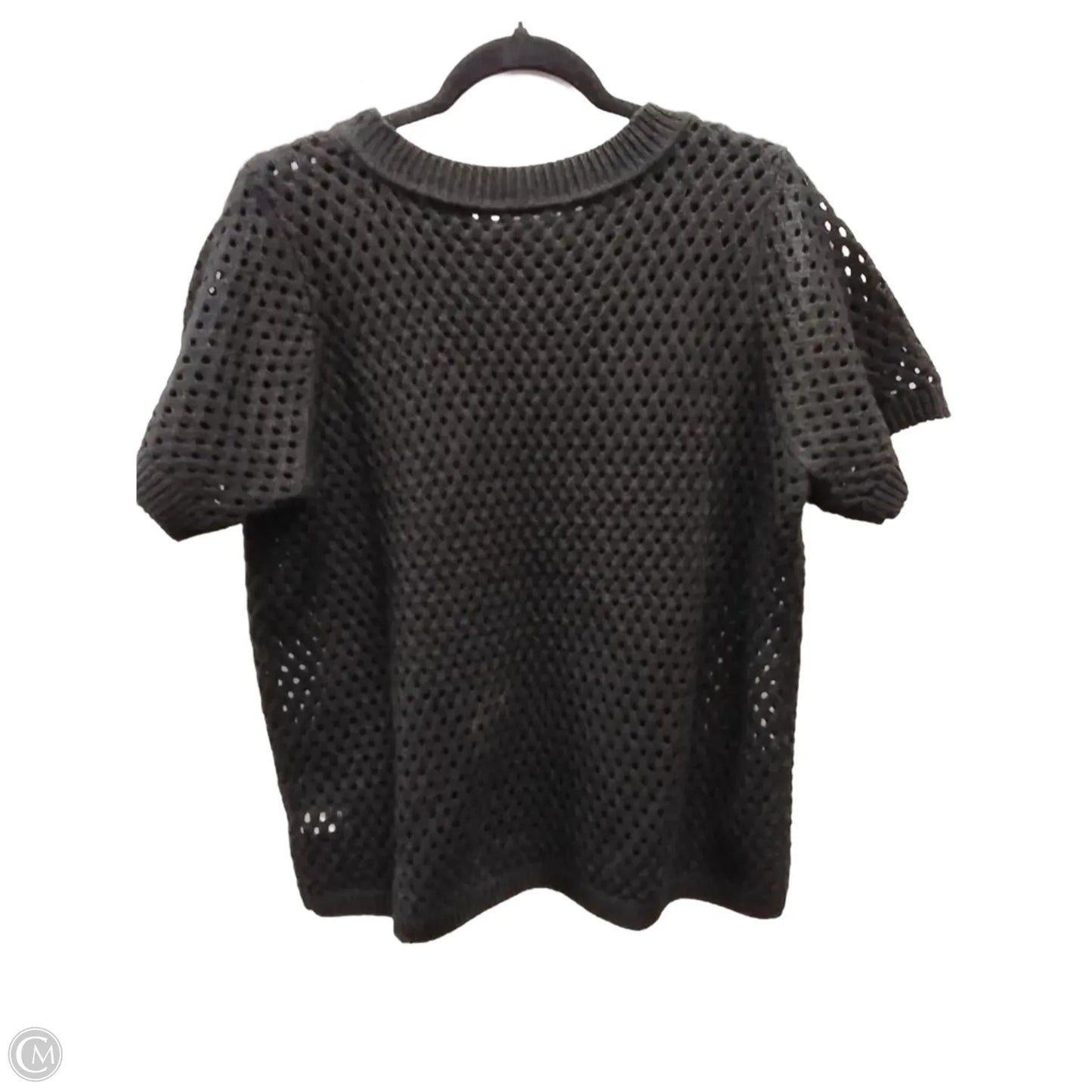 Sweater Short Sleeve By Clothes Mentor In Black, Size: 2x