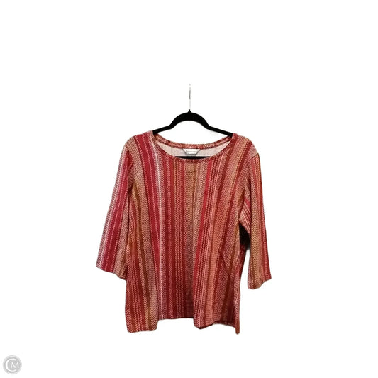 Top Long Sleeve By Christopher And Banks In Multi-colored, Size: Xl