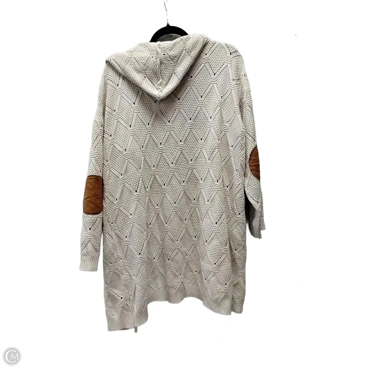 Sweater Cardigan By Clothes Mentor In Beige, Size: Xl