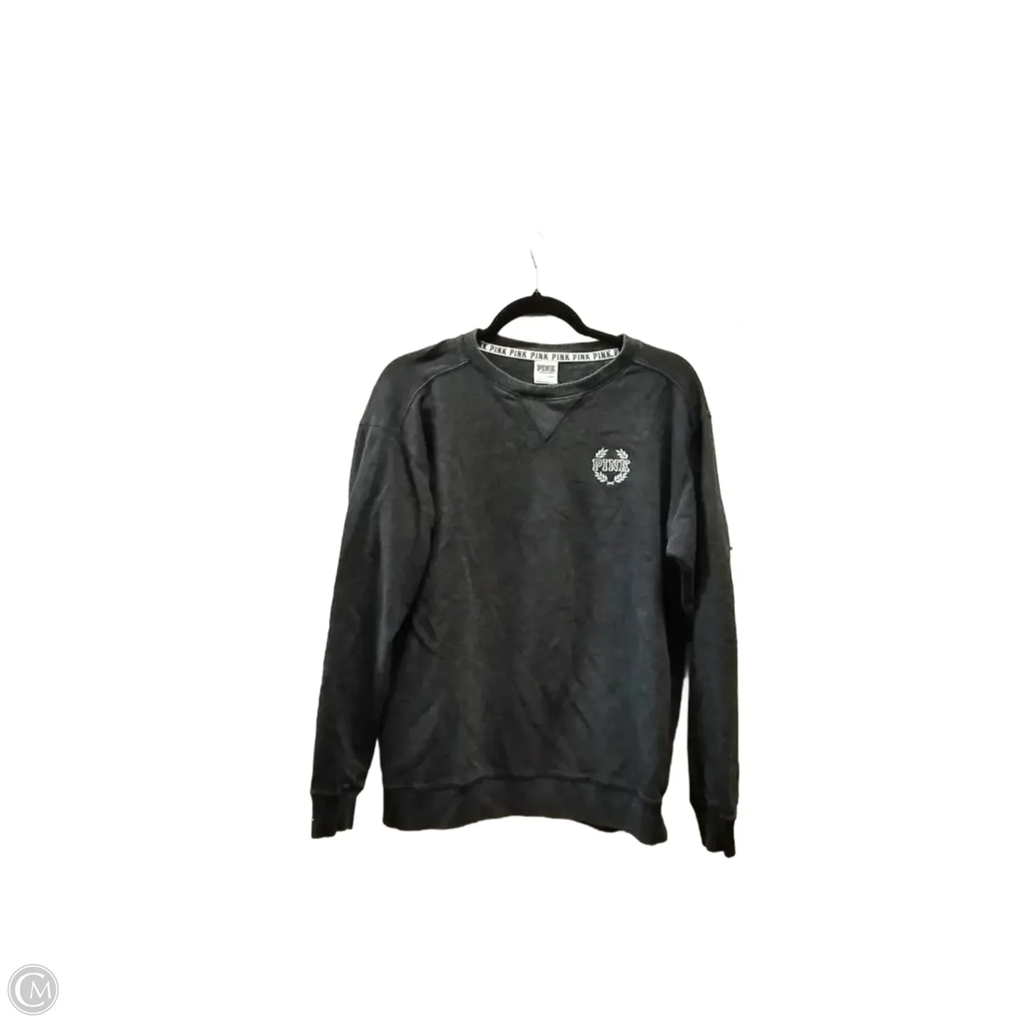 Sweatshirt Crewneck By Pink In Grey, Size: Sp