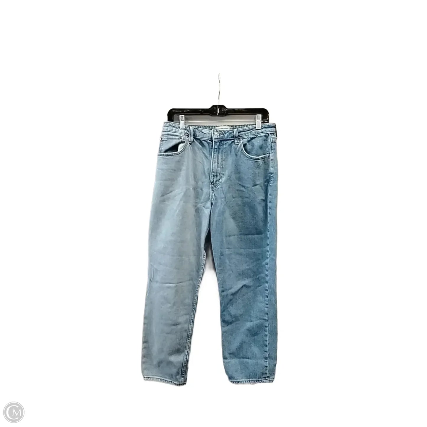 Jeans Cropped By Abercrombie And Fitch In Blue, Size: 10