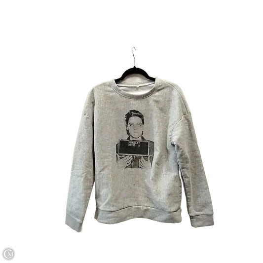 Sweatshirt Crewneck By Clothes Mentor In Grey, Size: M