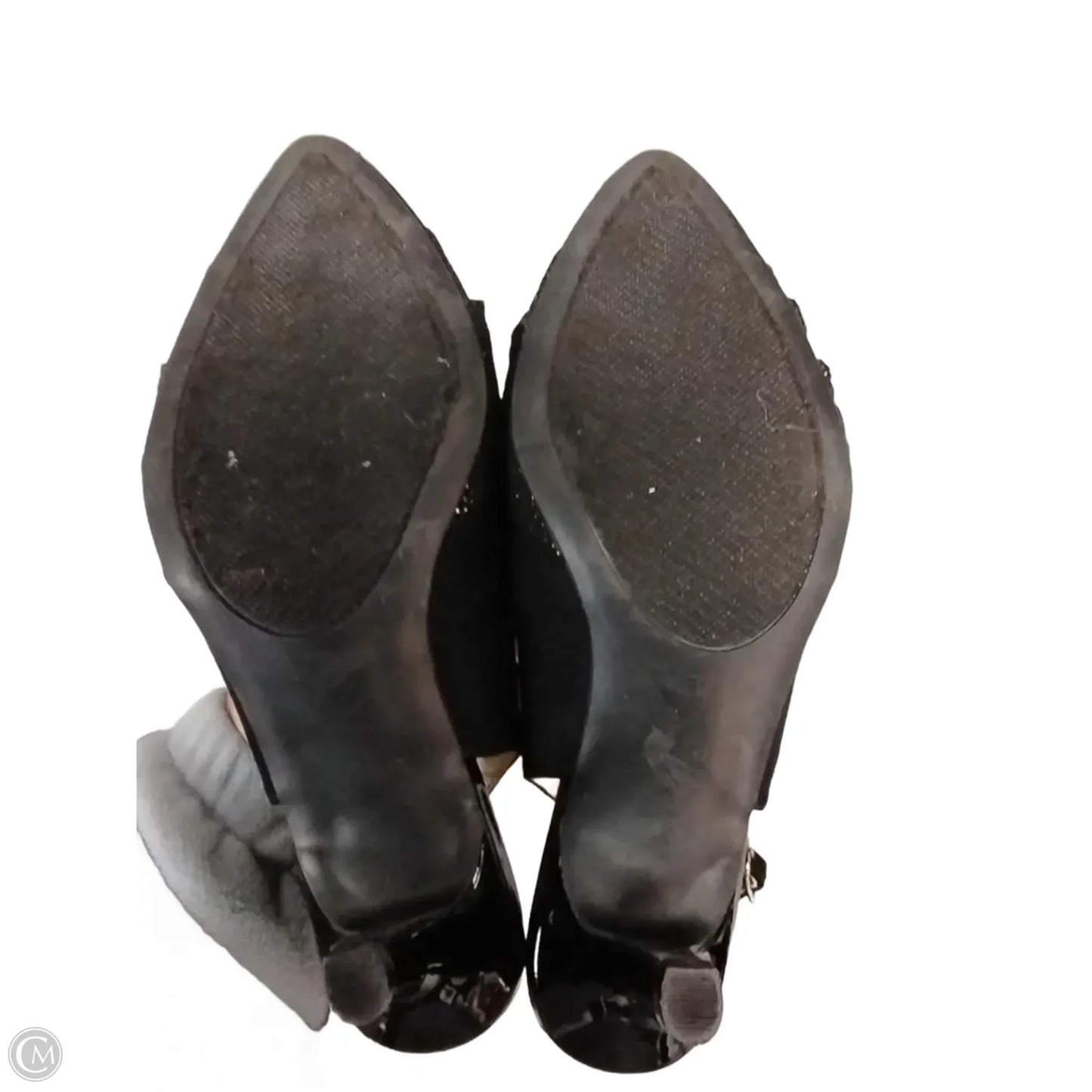 Shoes Heels Stiletto By Karen Scott In Black & Gold, Size: 8