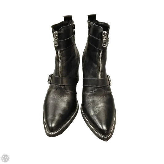 Boots Ankle Heels By Steve Madden In Black, Size: 10