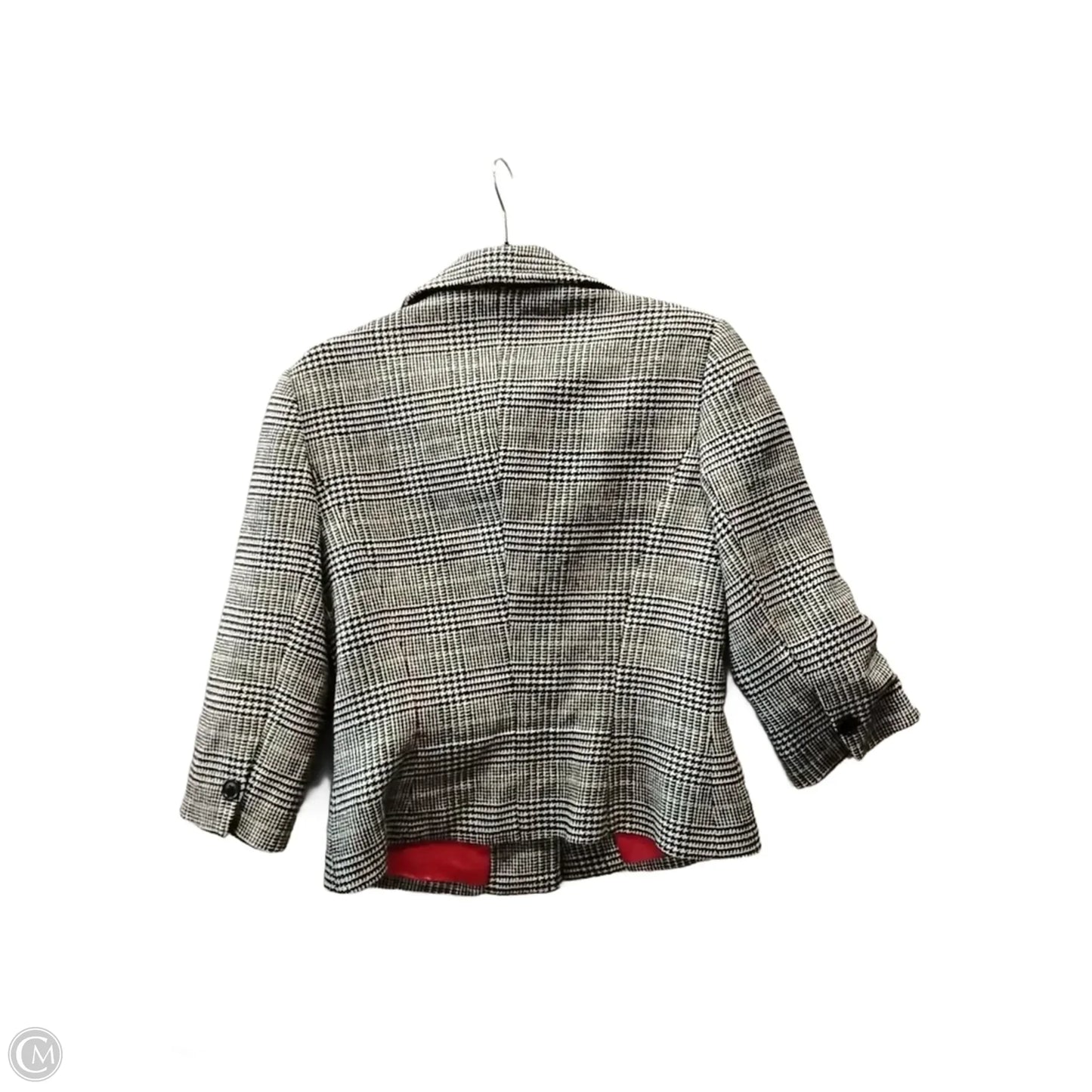 Blazer By Trina By Trina Turk In Checkered Pattern, Size: 8