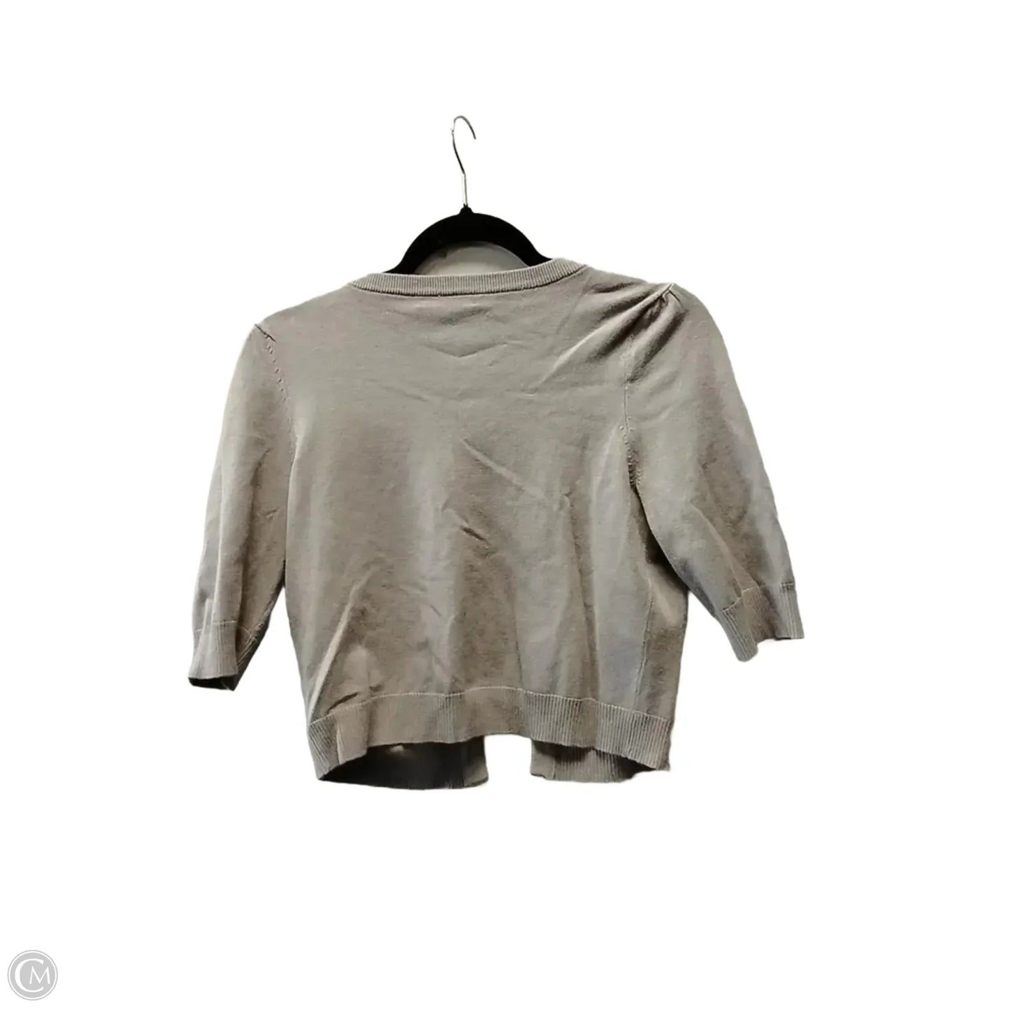 Sweater Short Sleeve By Inc In Grey & White, Size: M