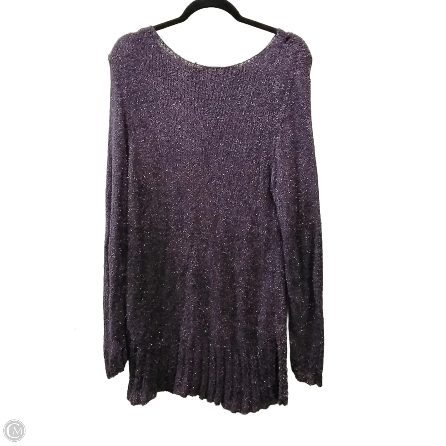 Sweater By Clothes Mentor In Purple, Size: L