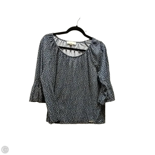 Top 3/4 Sleeve By Michael By Michael Kors In Floral Print, Size: Xl