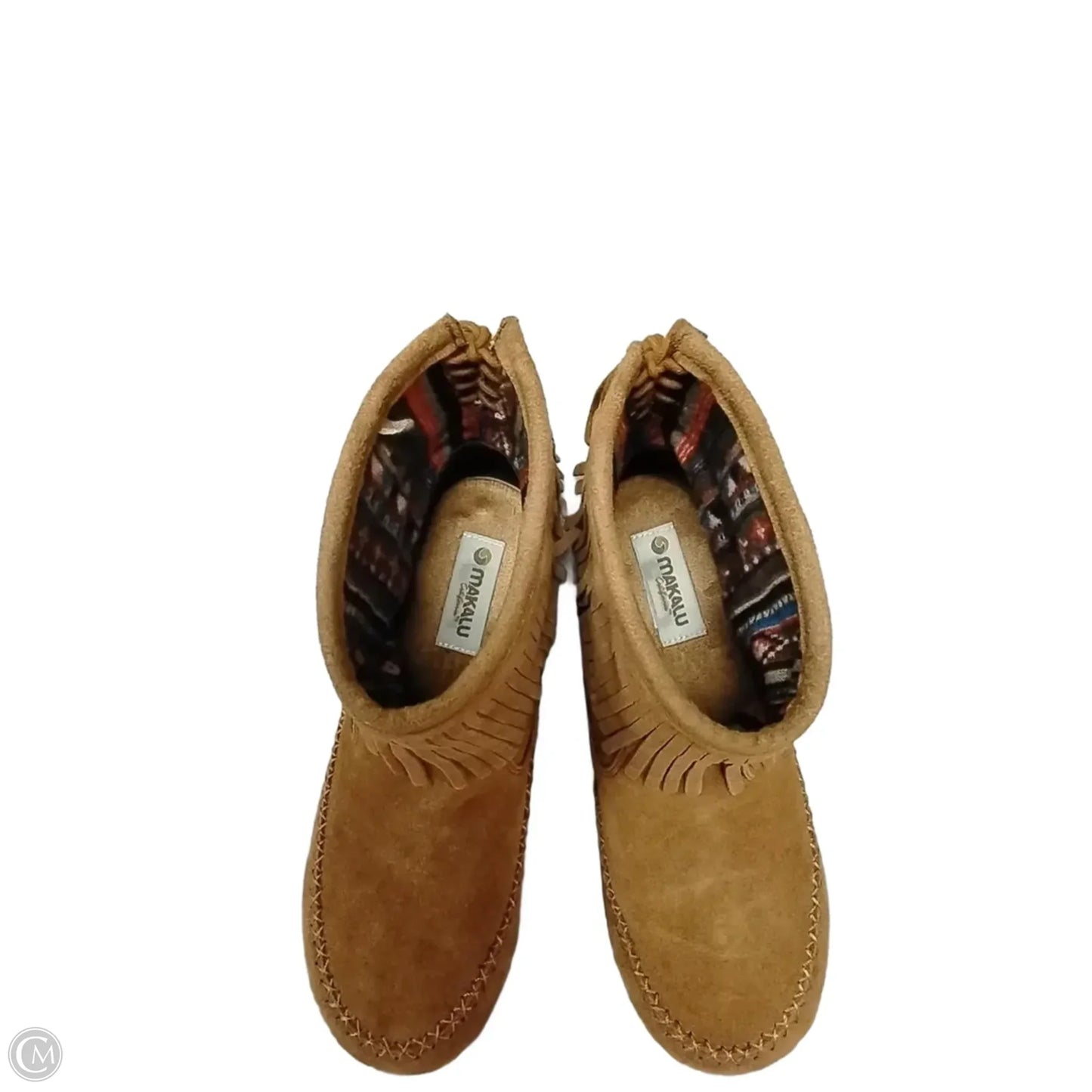 Boots Ankle Flats By Clothes Mentor In Tan, Size: 6